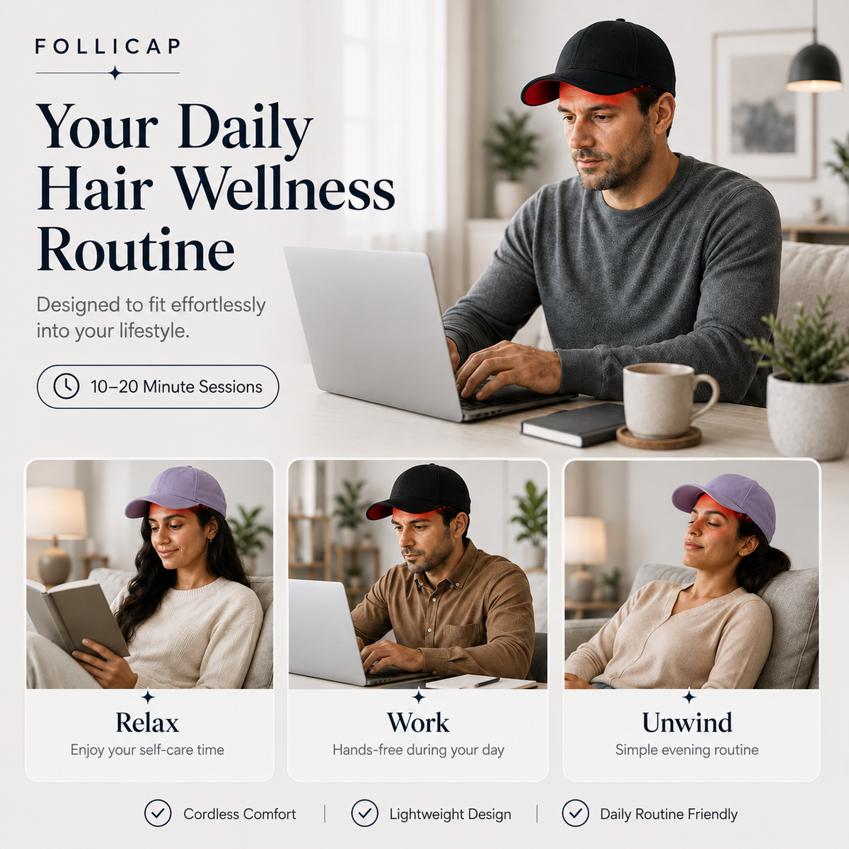 Follicap | LED Hair Growth Therapy Cap
